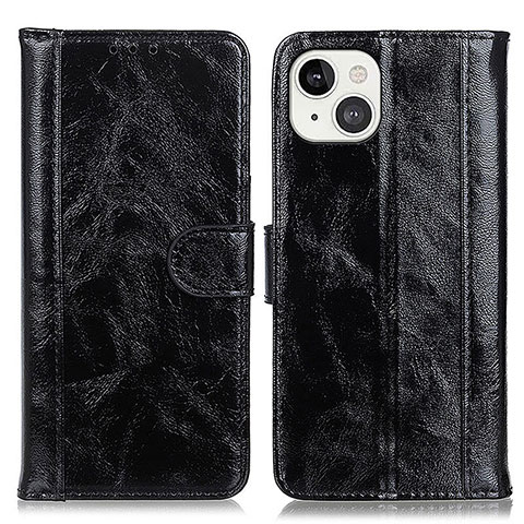 Coque Portefeuille Livre Cuir Etui Clapet T04 pour Apple iPhone 13 Noir