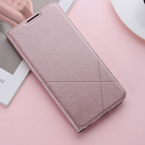 Coque Portefeuille Livre Cuir Etui Clapet T04 pour Huawei Honor 20 Lite Or Rose