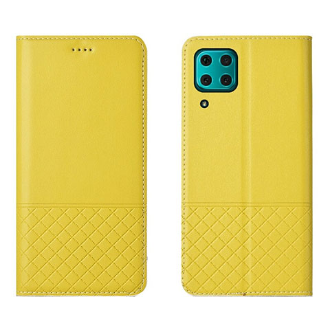 Coque Portefeuille Livre Cuir Etui Clapet T04 pour Huawei Nova 7i Jaune