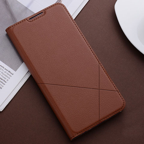 Coque Portefeuille Livre Cuir Etui Clapet T04 pour Huawei P Smart+ Plus (2019) Marron