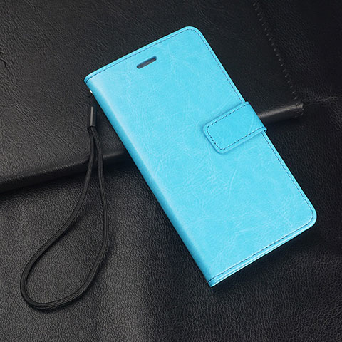 Coque Portefeuille Livre Cuir Etui Clapet T04 pour Huawei P30 Lite Bleu Ciel