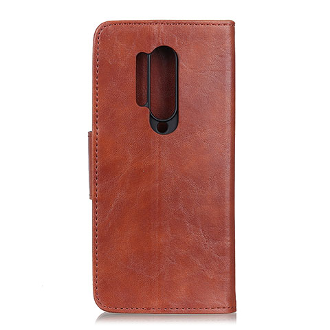 Coque Portefeuille Livre Cuir Etui Clapet T04 pour OnePlus 8 Pro Marron