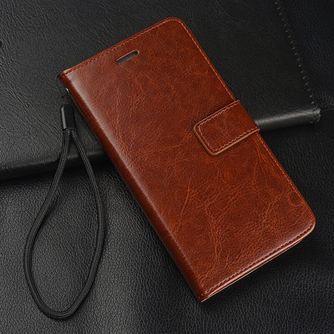 Coque Portefeuille Livre Cuir Etui Clapet T04 pour Oppo R15X Marron