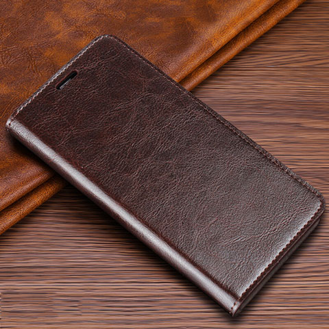 Coque Portefeuille Livre Cuir Etui Clapet T04 pour Samsung Galaxy S20 Ultra 5G Marron