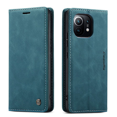 Coque Portefeuille Livre Cuir Etui Clapet T04 pour Xiaomi Mi 11 Lite 4G Vert