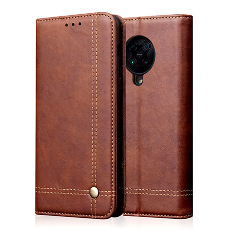 Coque Portefeuille Livre Cuir Etui Clapet T04 pour Xiaomi Redmi K30 Pro Zoom Marron