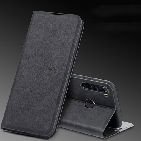 Coque Portefeuille Livre Cuir Etui Clapet T04 pour Xiaomi Redmi Note 8 (2021) Noir