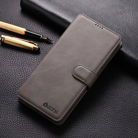 Coque Portefeuille Livre Cuir Etui Clapet T04 pour Xiaomi Redmi Note 8 Pro Gris