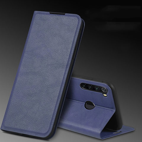 Coque Portefeuille Livre Cuir Etui Clapet T04 pour Xiaomi Redmi Note 8T Bleu