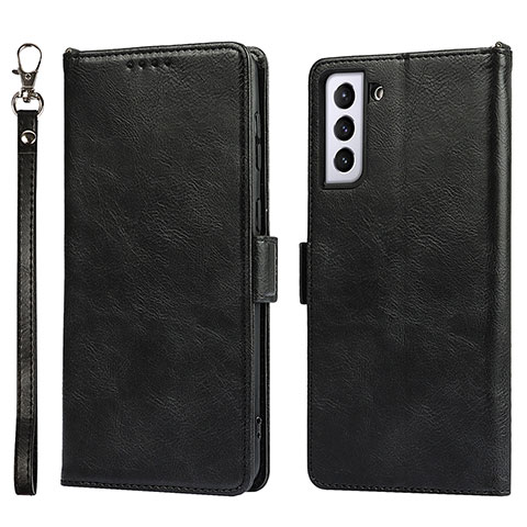 Coque Portefeuille Livre Cuir Etui Clapet T04D pour Samsung Galaxy S21 5G Noir