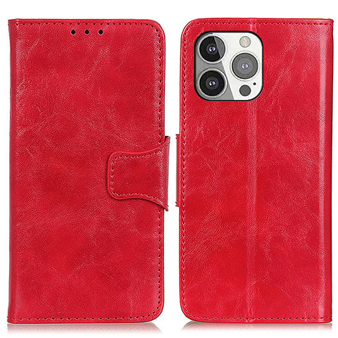 Coque Portefeuille Livre Cuir Etui Clapet T05 pour Apple iPhone 14 Pro Max Rouge