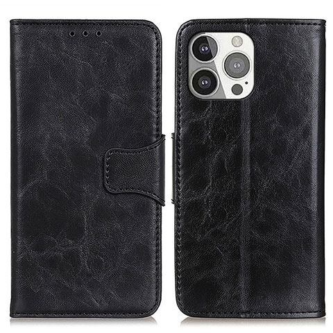 Coque Portefeuille Livre Cuir Etui Clapet T05 pour Apple iPhone 14 Pro Noir