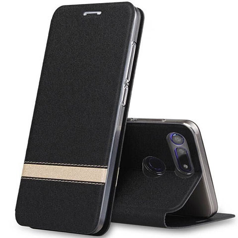 Coque Portefeuille Livre Cuir Etui Clapet T05 pour Huawei Honor V20 Noir