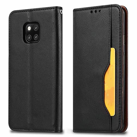 Coque Portefeuille Livre Cuir Etui Clapet T05 pour Huawei Mate 20 Pro Noir