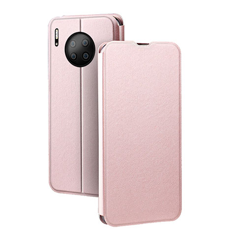 Coque Portefeuille Livre Cuir Etui Clapet T05 pour Huawei Mate 30 Or Rose