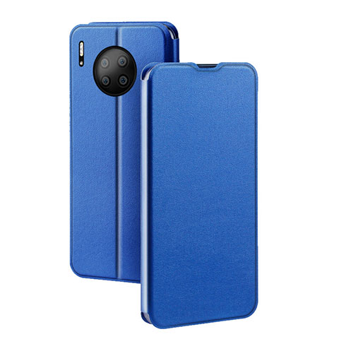 Coque Portefeuille Livre Cuir Etui Clapet T05 pour Huawei Mate 30 Pro Bleu