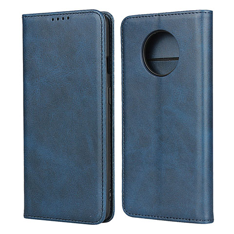 Coque Portefeuille Livre Cuir Etui Clapet T05 pour OnePlus 7T Bleu