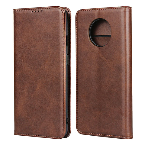 Coque Portefeuille Livre Cuir Etui Clapet T05 pour OnePlus 7T Marron