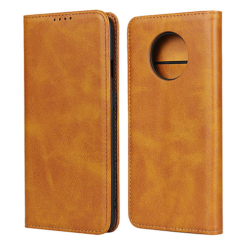 Coque Portefeuille Livre Cuir Etui Clapet T05 pour OnePlus 7T Orange