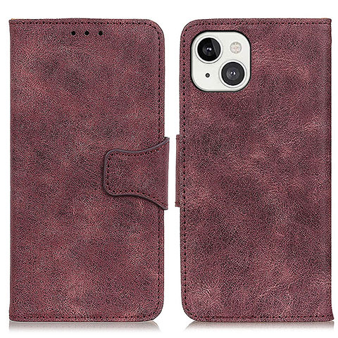 Coque Portefeuille Livre Cuir Etui Clapet T06 pour Apple iPhone 13 Mini Violet