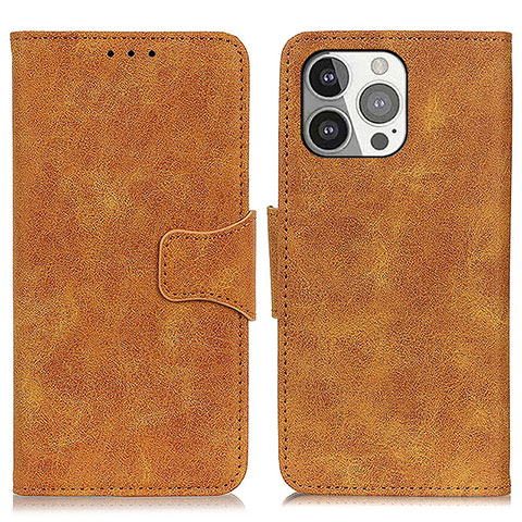 Coque Portefeuille Livre Cuir Etui Clapet T06 pour Apple iPhone 13 Pro Orange