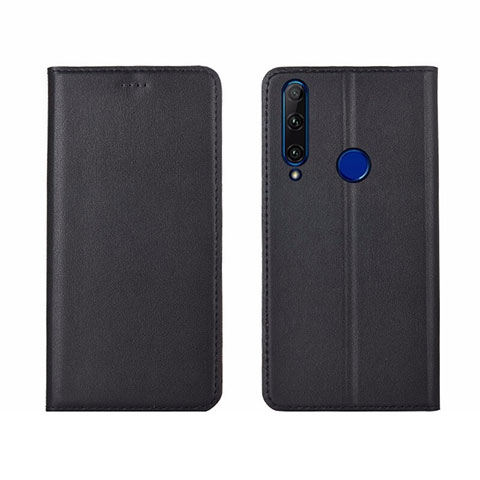 Coque Portefeuille Livre Cuir Etui Clapet T06 pour Huawei Honor 20i Noir