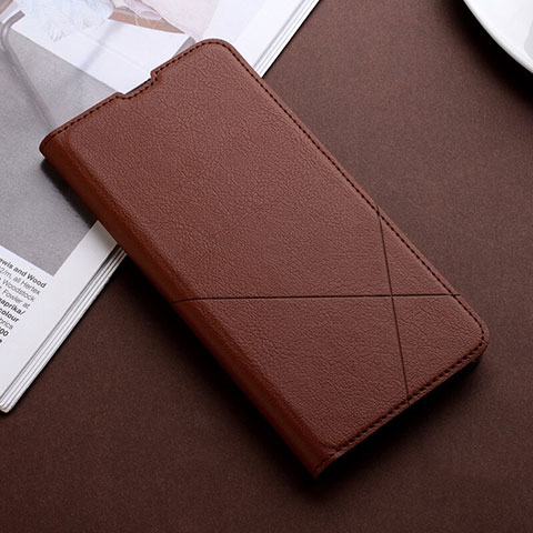 Coque Portefeuille Livre Cuir Etui Clapet T06 pour Huawei Honor View 20 Marron