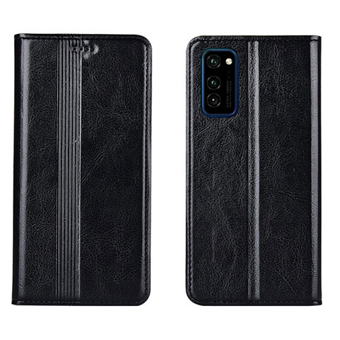 Coque Portefeuille Livre Cuir Etui Clapet T06 pour Huawei Honor View 30 5G Noir