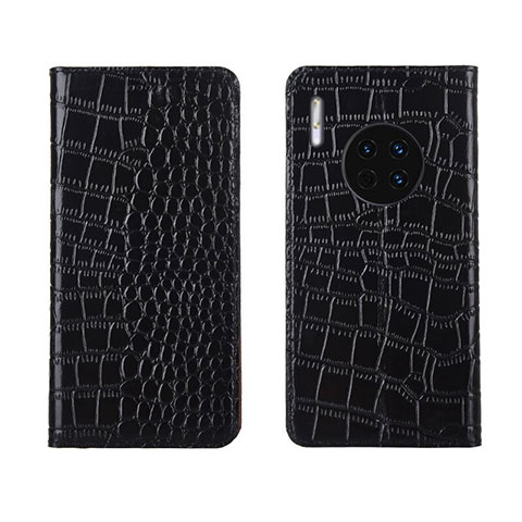 Coque Portefeuille Livre Cuir Etui Clapet T06 pour Huawei Mate 30 5G Noir