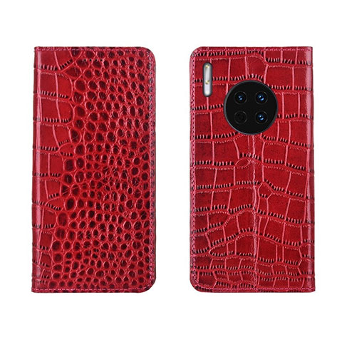 Coque Portefeuille Livre Cuir Etui Clapet T06 pour Huawei Mate 30 Pro 5G Rouge