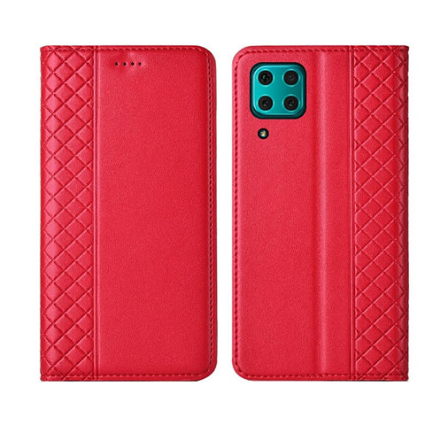 Coque Portefeuille Livre Cuir Etui Clapet T06 pour Huawei Nova 7i Rouge