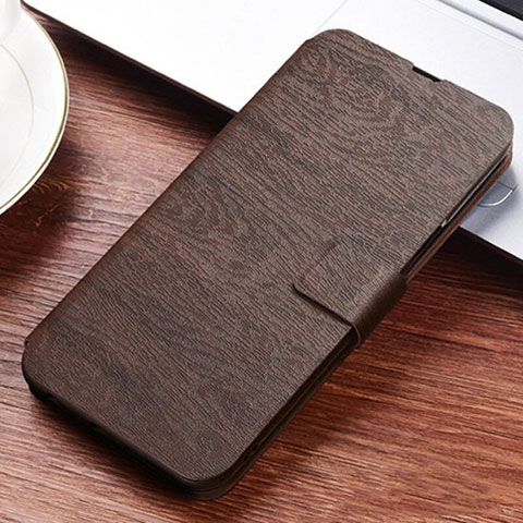 Coque Portefeuille Livre Cuir Etui Clapet T06 pour Huawei P30 Lite XL Marron