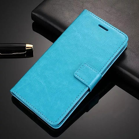 Coque Portefeuille Livre Cuir Etui Clapet T06 pour Huawei P30 Pro New Edition Cyan