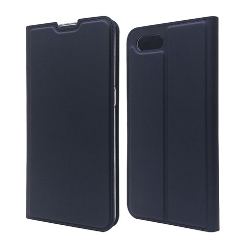 Coque Portefeuille Livre Cuir Etui Clapet T06 pour Oppo K1 Bleu