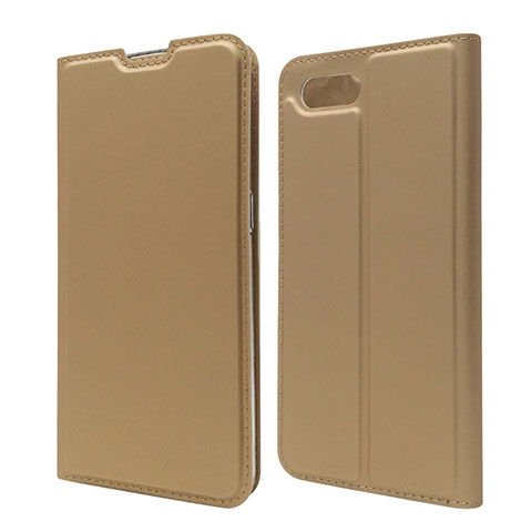 Coque Portefeuille Livre Cuir Etui Clapet T06 pour Oppo R15X Or