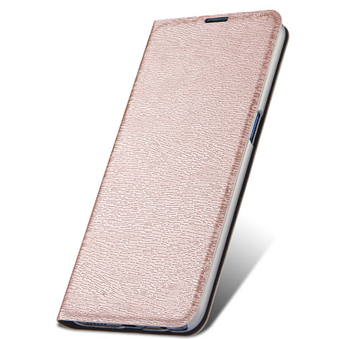 Coque Portefeuille Livre Cuir Etui Clapet T06 pour Oppo RX17 Pro Or Rose