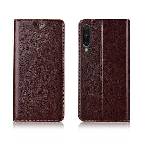 Coque Portefeuille Livre Cuir Etui Clapet T06 pour Xiaomi Mi A3 Marron