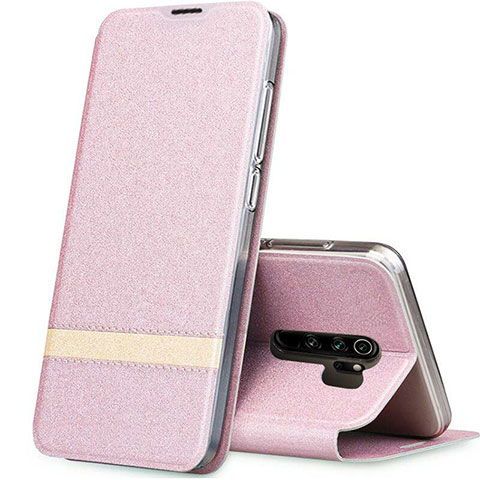 Coque Portefeuille Livre Cuir Etui Clapet T06 pour Xiaomi Redmi Note 8 Pro Or Rose