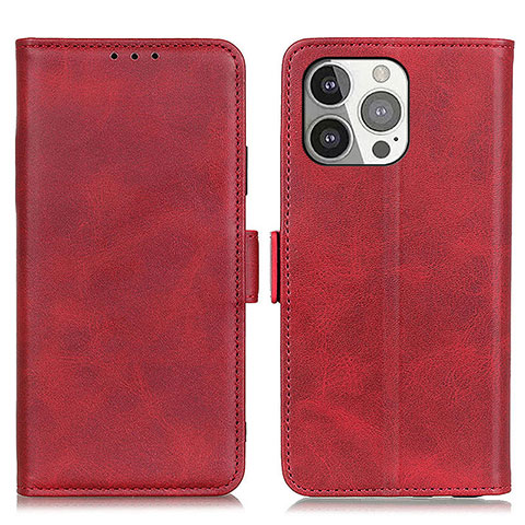 Coque Portefeuille Livre Cuir Etui Clapet T07 pour Apple iPhone 15 Pro Rouge