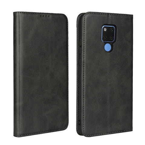 Coque Portefeuille Livre Cuir Etui Clapet T07 pour Huawei Mate 20 X 5G Noir