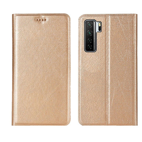 Coque Portefeuille Livre Cuir Etui Clapet T07 pour Huawei P40 Lite 5G Or