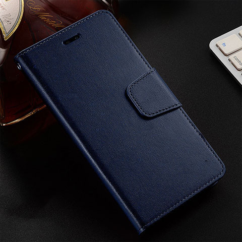 Coque Portefeuille Livre Cuir Etui Clapet T07 pour Oppo K1 Bleu