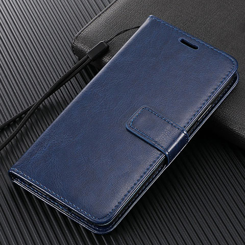 Coque Portefeuille Livre Cuir Etui Clapet T07 pour Xiaomi Mi 10 Bleu