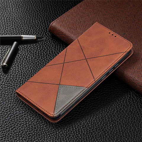 Coque Portefeuille Livre Cuir Etui Clapet T07 pour Xiaomi Redmi 9AT Marron