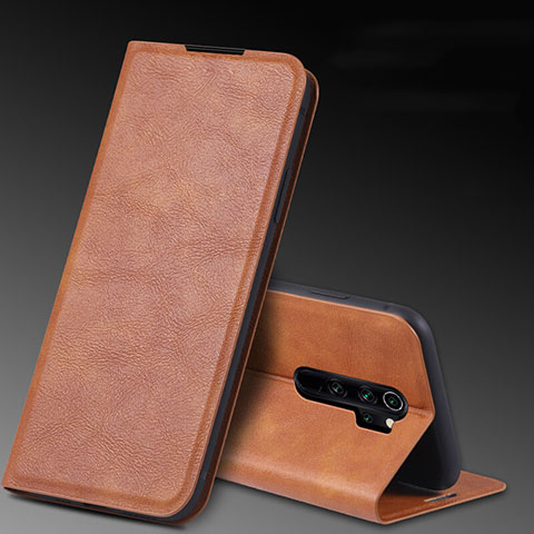 Coque Portefeuille Livre Cuir Etui Clapet T07 pour Xiaomi Redmi Note 8 Pro Marron