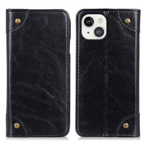 Coque Portefeuille Livre Cuir Etui Clapet T08 pour Apple iPhone 13 Noir