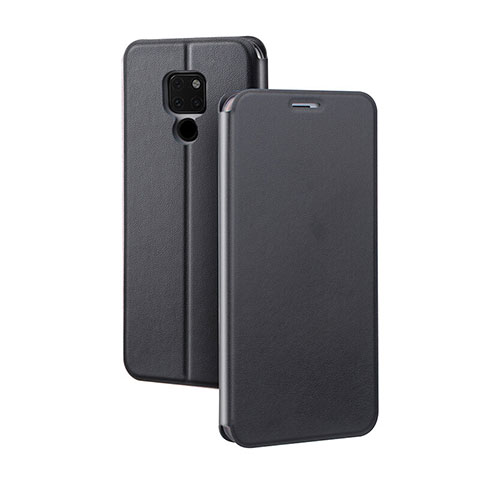 Coque Portefeuille Livre Cuir Etui Clapet T08 pour Huawei Mate 20 Noir