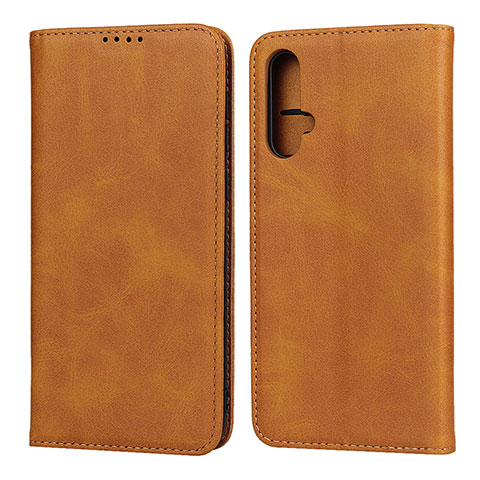 Coque Portefeuille Livre Cuir Etui Clapet T08 pour Huawei Nova 5 Pro Orange