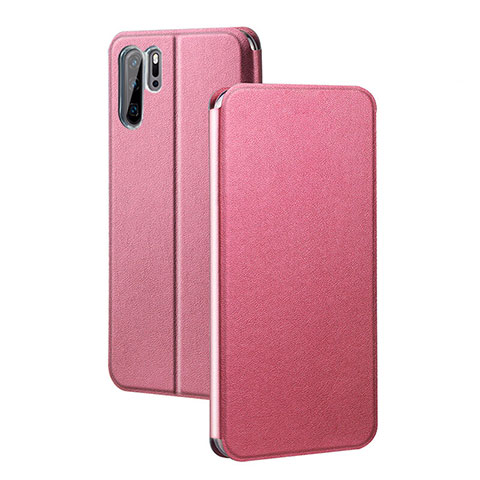 Coque Portefeuille Livre Cuir Etui Clapet T08 pour Huawei P30 Pro New Edition Rose