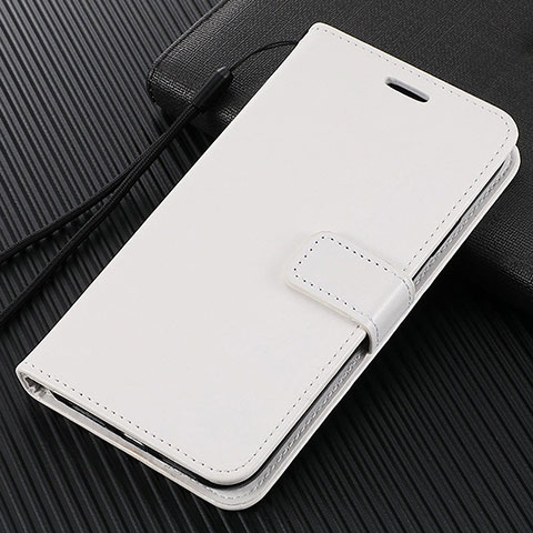 Coque Portefeuille Livre Cuir Etui Clapet T08 pour Oppo Find X2 Blanc